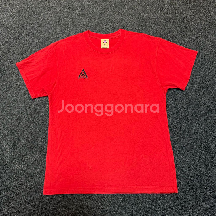 나이키 acg 레드 반팔티--0
