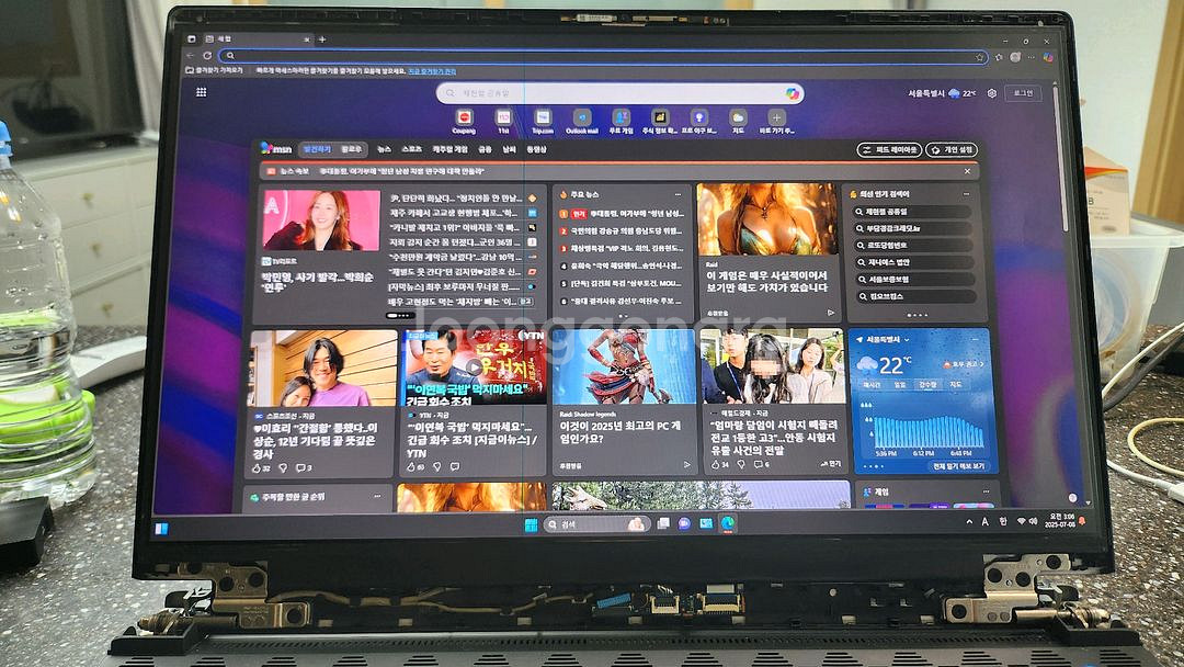 LG 17.3인치 부품용 노트북 액정 팝니다--1