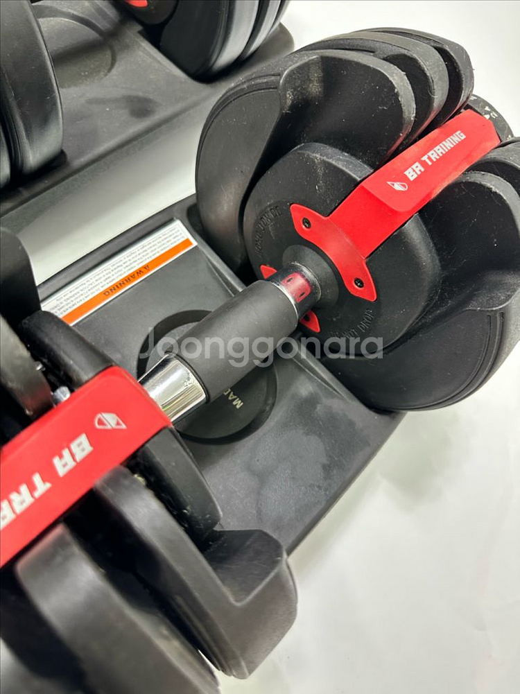 다이얼 무게조절 덤벨 세트 24kg 아령 바벨 2개--5