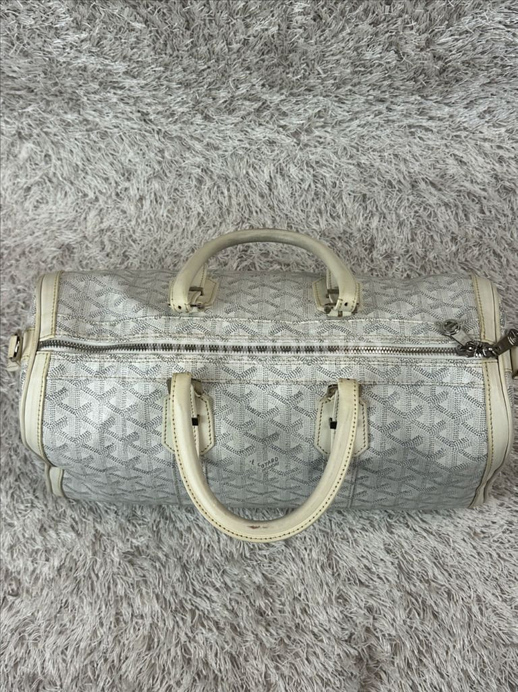 [40] 정품 고야드 크로아지에르 보스턴백 화이트--6