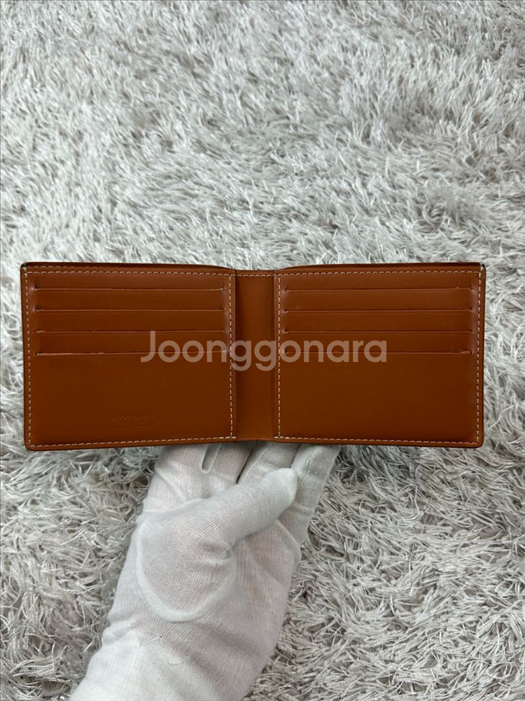 [OS] 백화점판 정품 고야드 빅투와르 반지갑 블랙탄--7