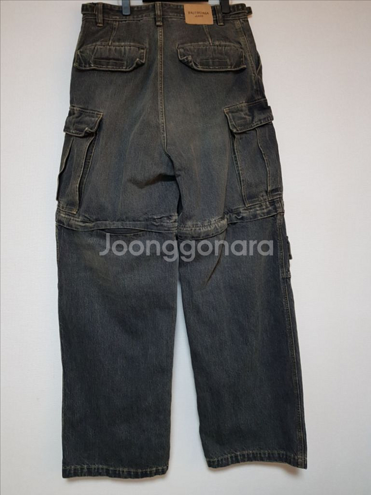 발렌시아가 재패니즈 데님 카고 팬츠--1