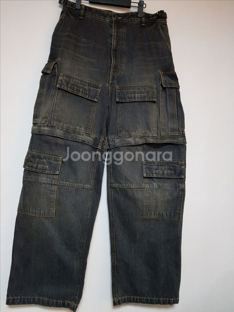 발렌시아가 재패니즈 데님 카고 팬츠--0