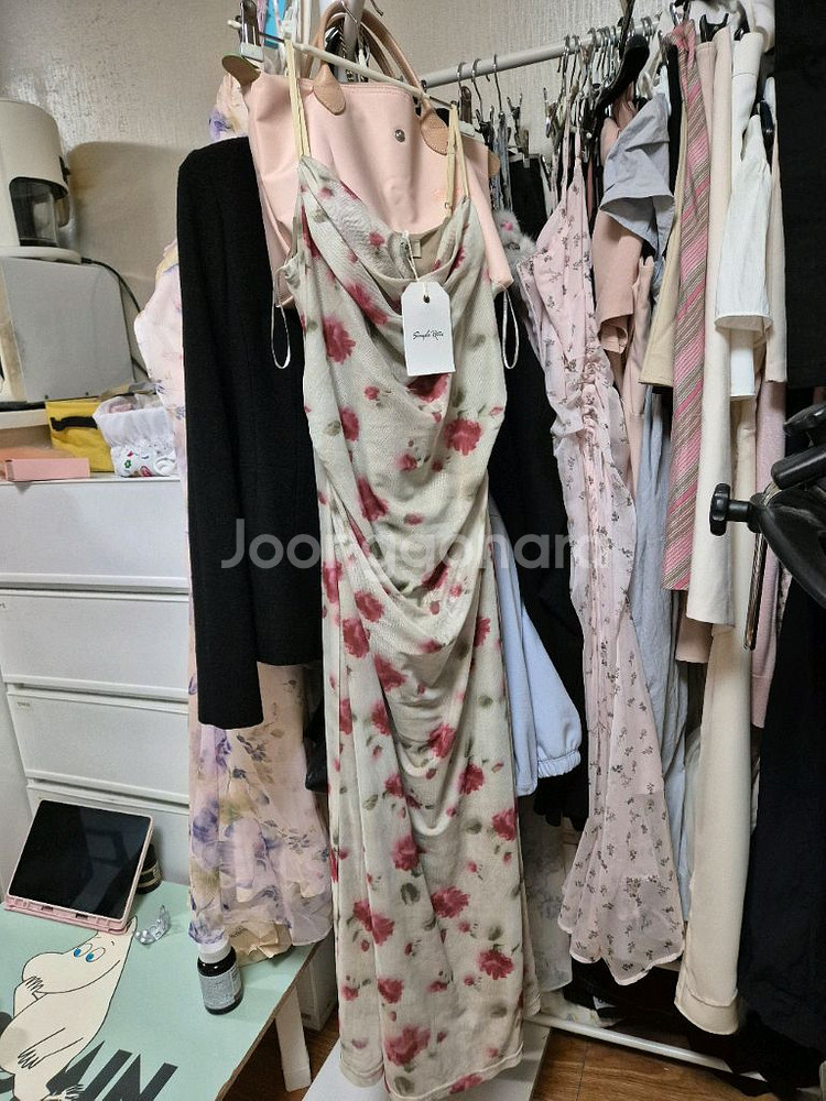 심플레트로 rose slip dress M사이즈--3