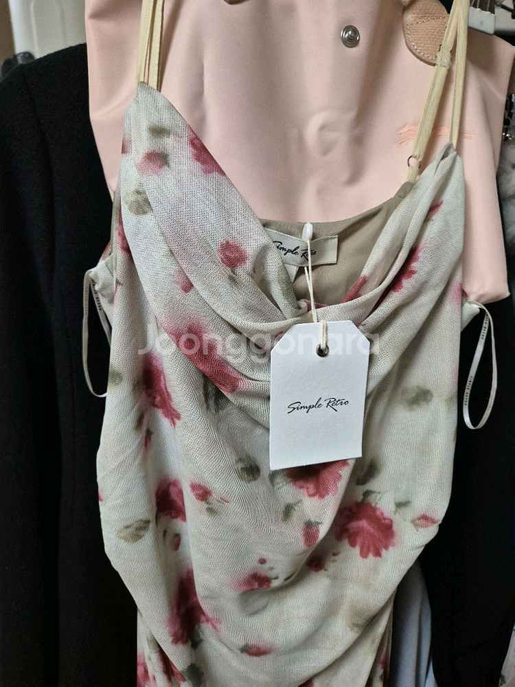 심플레트로 rose slip dress M사이즈--4