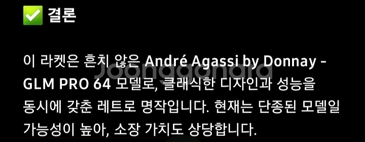 도내이 아가시 에디션 테니스 라켓-Glm Pro 64--7