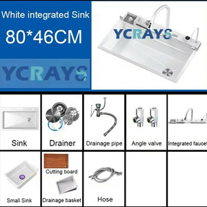 YCRAYS 화이트 나노 주방 싱크