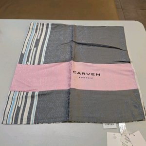 [명품CARVEN 까르뱅] 스카프78*78(씰크100%