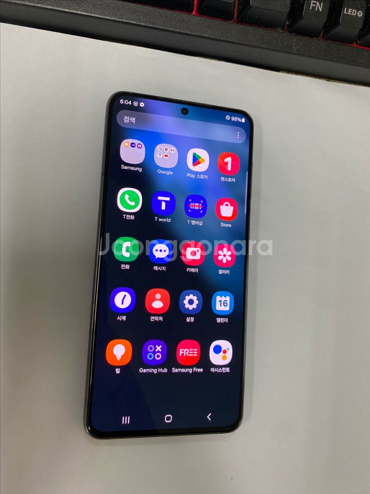 SK 갤럭시S21 블랙 256GB 무잔상--1