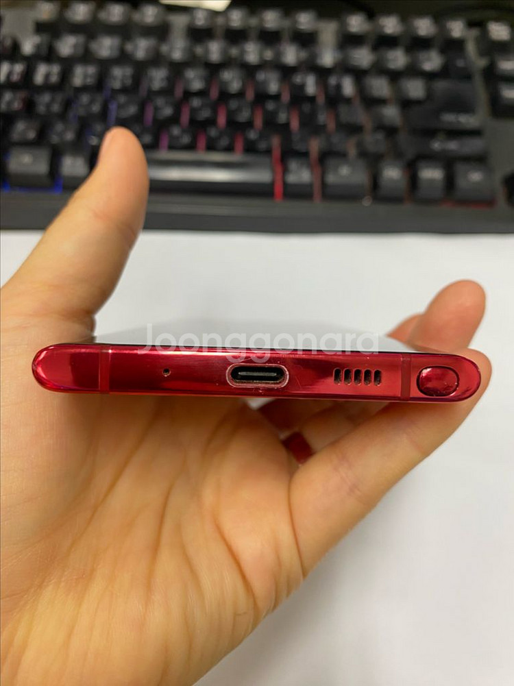 SK 갤럭시노트10 레드 AA급 256GB 무잔상--6