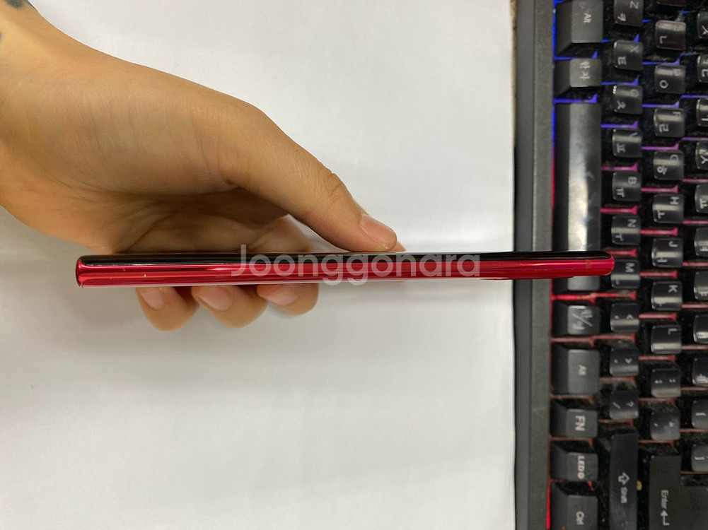 SK 갤럭시노트10 레드 AA급 256GB 무잔상--4