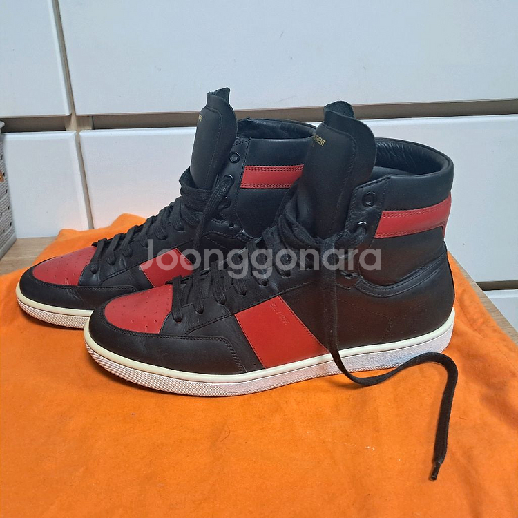생로랑 하이탑 스니커즈 42(약 265~270)정품 보--0