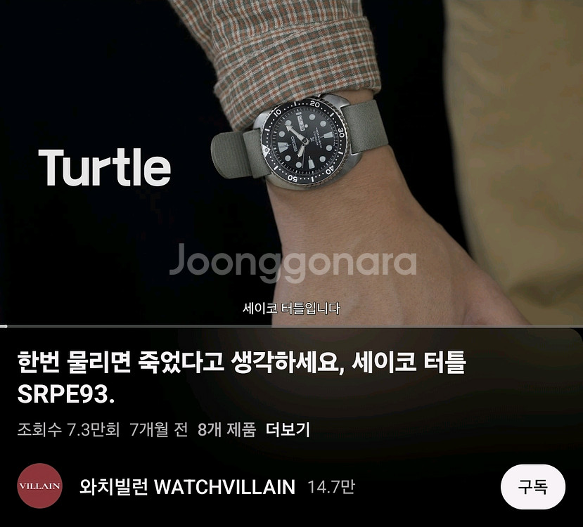 베르투치 나토 스트랩 밴드 22mm--3