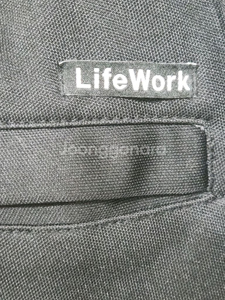 (L) 라이프워크 츄리닝 반바지 블랙 고무줄 하프팬츠--4