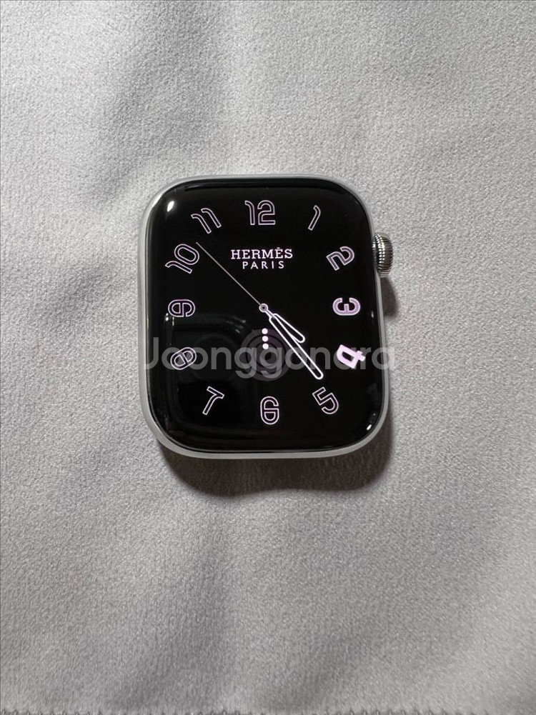 (배터리 100%) 애플워치7 에르메스 실버 45mm--1