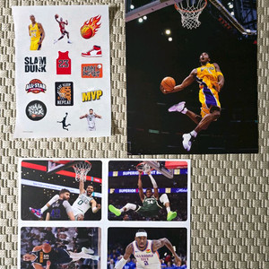 포스터 NBA 농구 카드 포스터 + 스티커
