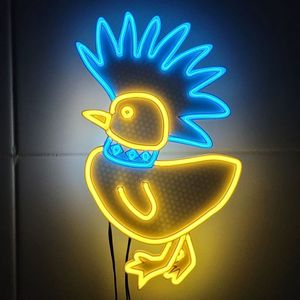 네온사인 펑크락 오리 led 조명
