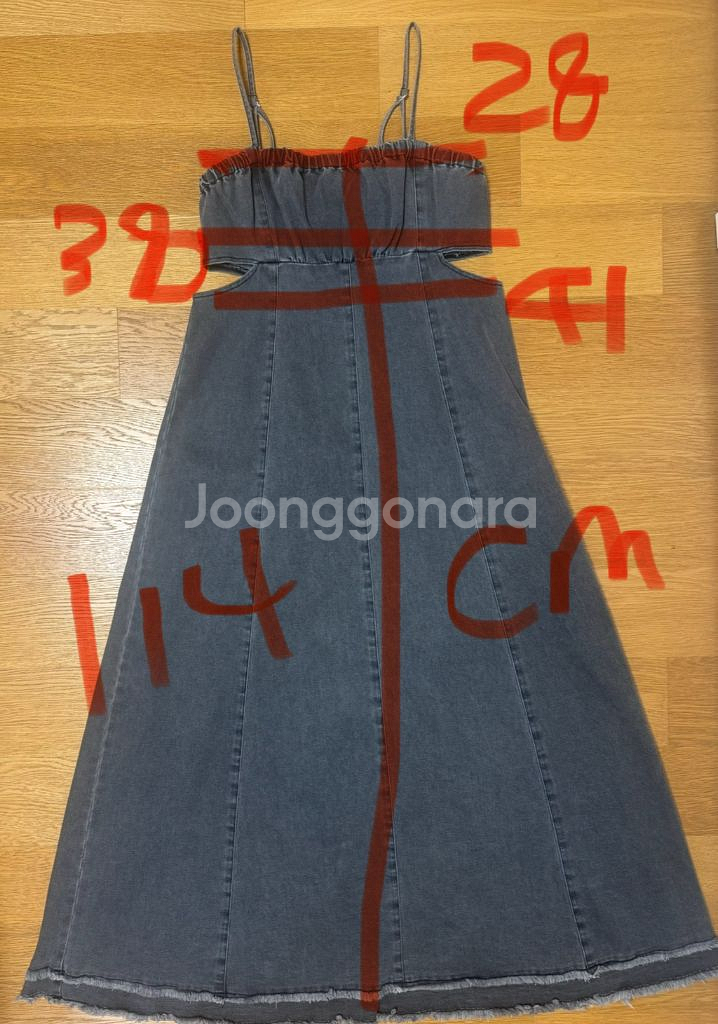 클럽모나코 데님 셔츠 원피스 판매--4