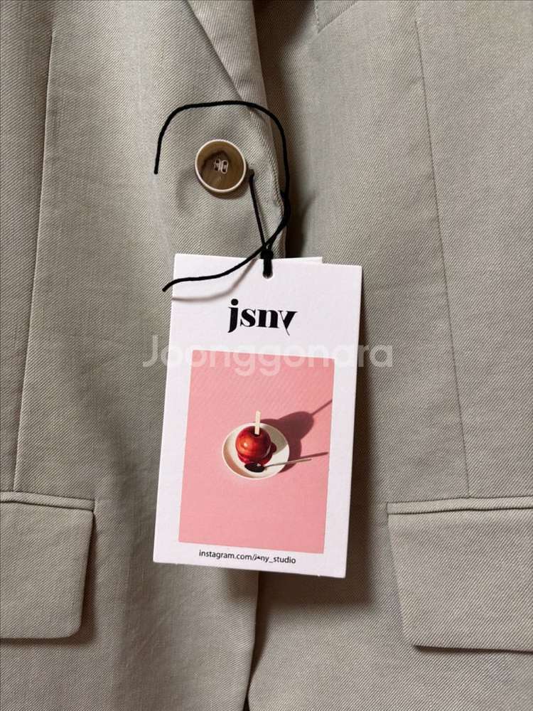 JSNY 린넨자켓 민트 55(66 맞아요)--6