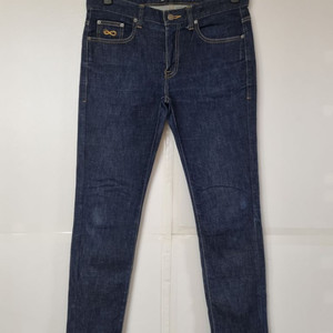 33)플랙진 가죽패치 KURT 스판 스키니 크롭팬츠