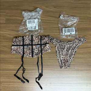 빅토리아 시크릿 레오파드 세트