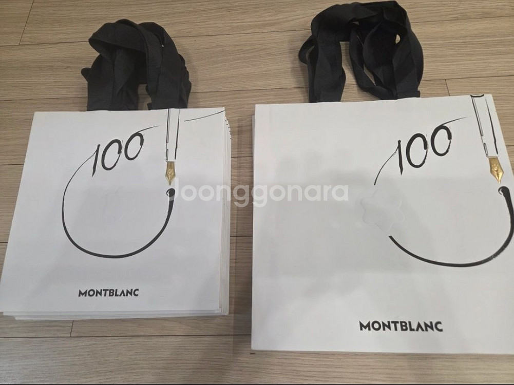 몽블랑 100주년 쇼핑백 14개--0