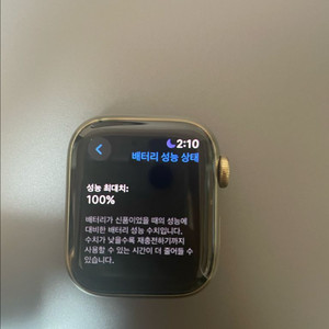 애플워치7 스테인리스(배터리 100%)+정품밀레니즈루프
