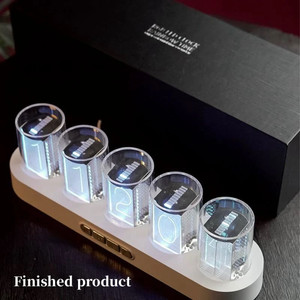 인테리어 시계 닉시 튜브 시계 LED 램프