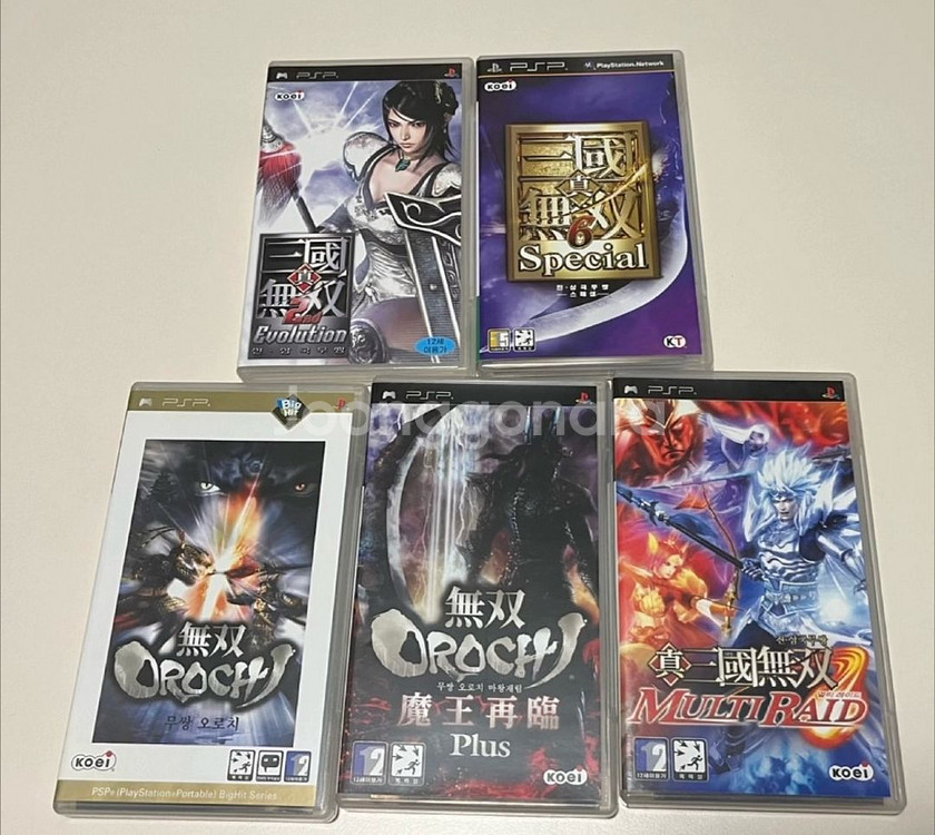 PSP 삼국무쌍 시리즈 5개 (정발)--1