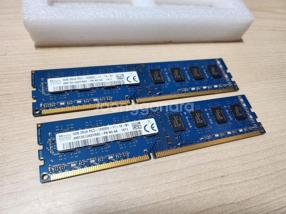 하이닉스 DDR3 메모리 12800u 8기가(4gx2)--1