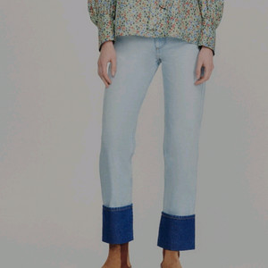 (정품) 산드로 리버티 플로럴 실크 블라웃