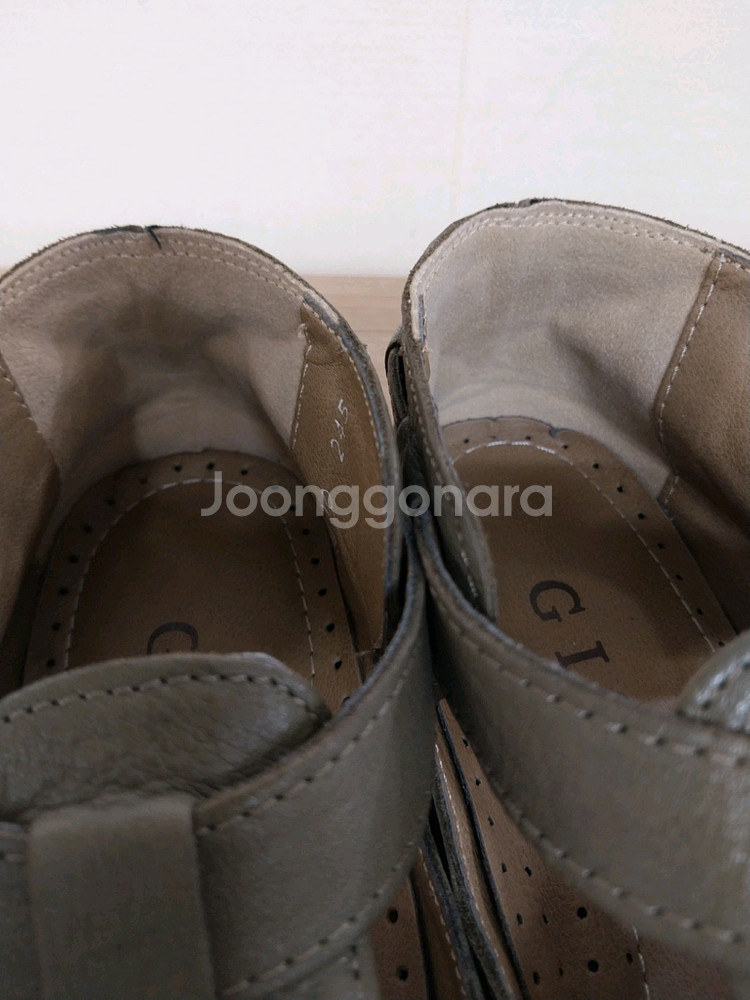 여성 지쎄 가죽 단화 (245)--6