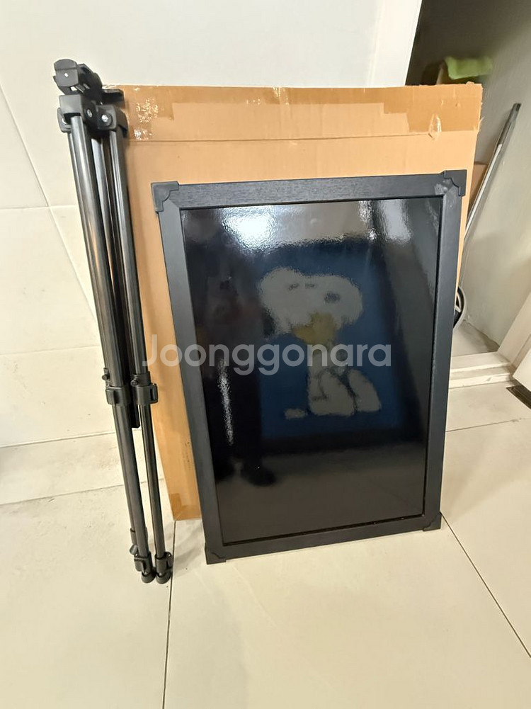 블랙보드 50x70 + 삼각이젤--3