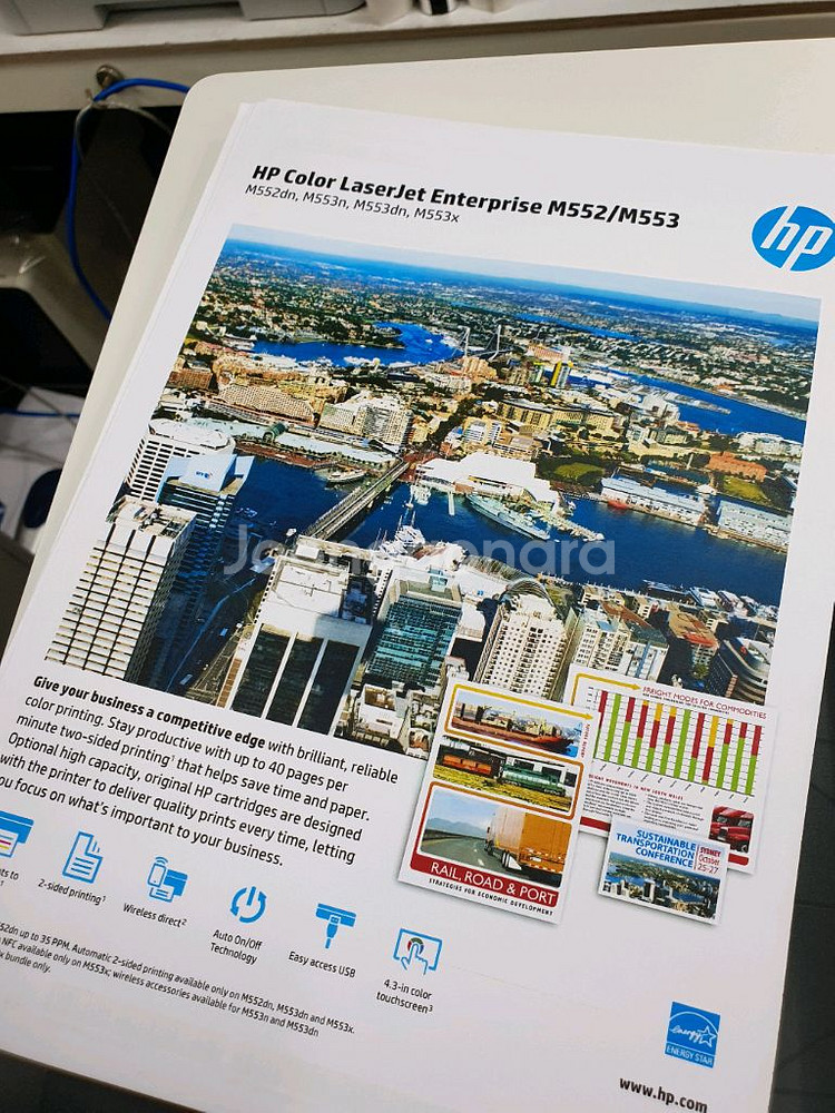 HP Enterprise M553A 컬러레이저 프린터--5