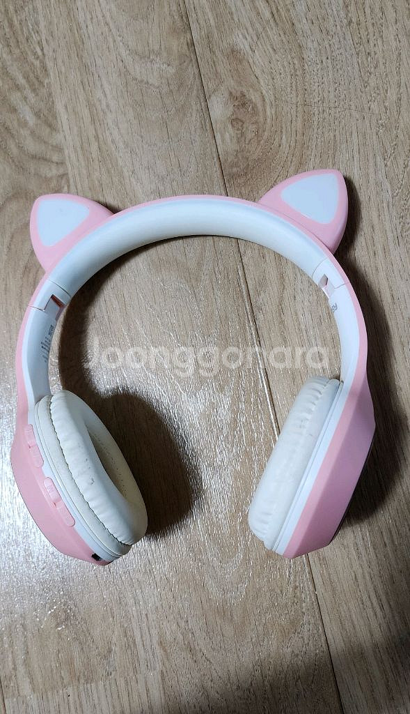 코시 LED고양이헤드셋/유무선블루투스어린이헤드셋/청력보--2