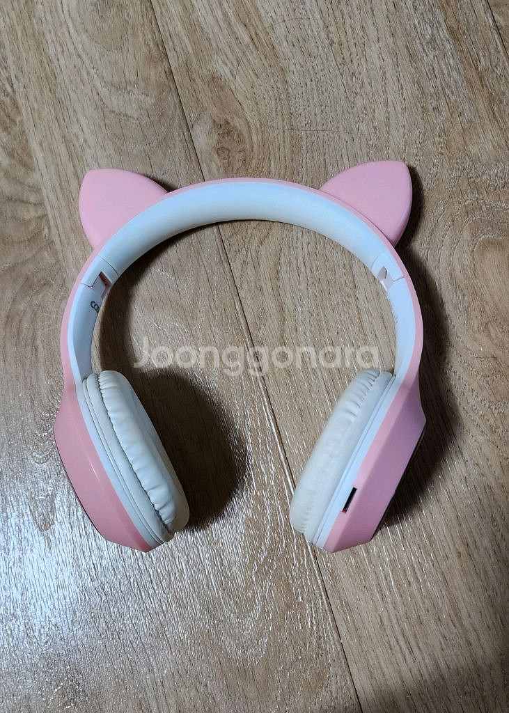 코시 LED고양이헤드셋/유무선블루투스어린이헤드셋/청력보--1