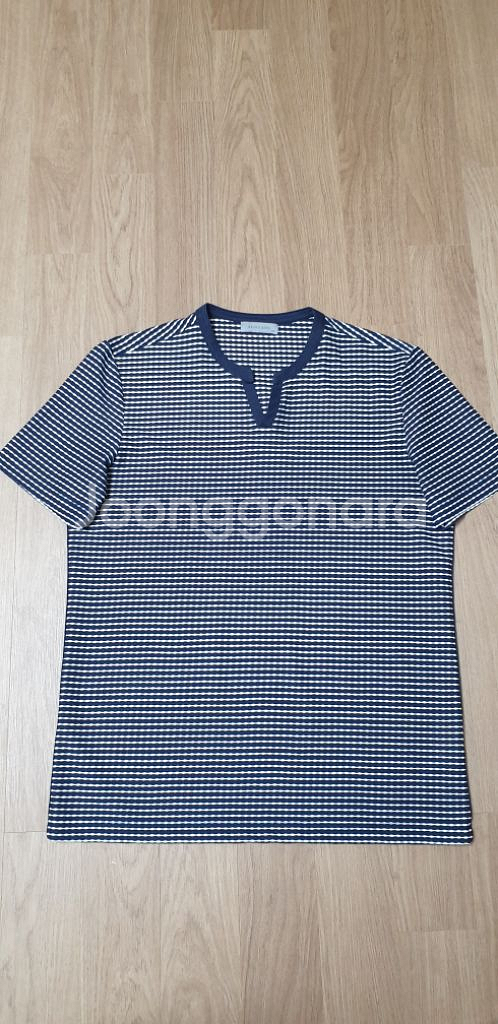 브루노바피 남성 스트라이프 반팔 티셔츠 105--7
