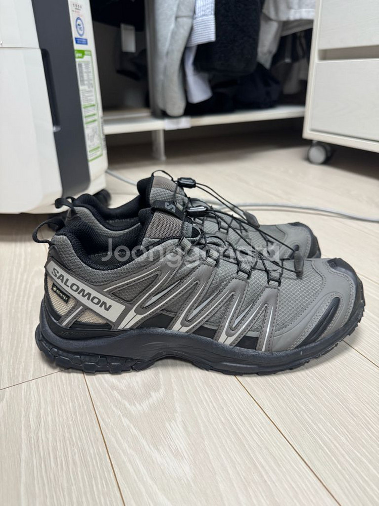 살로몬 XA 프로 3D GTX 퓨터 블랙 실버 클라우드--5