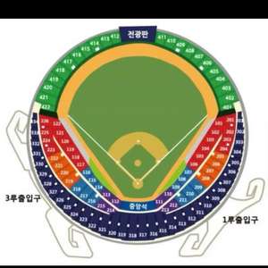 7월24일 두산vs한화 1루207오렌지 3연석