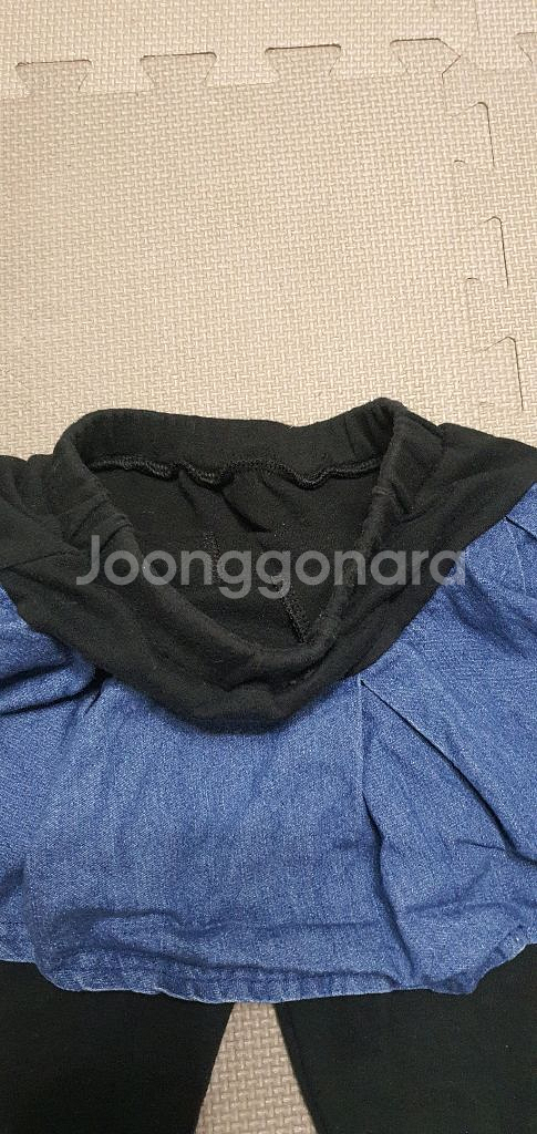 [120-130]여아바지 2벌일괄/치마레깅스+청바지--4