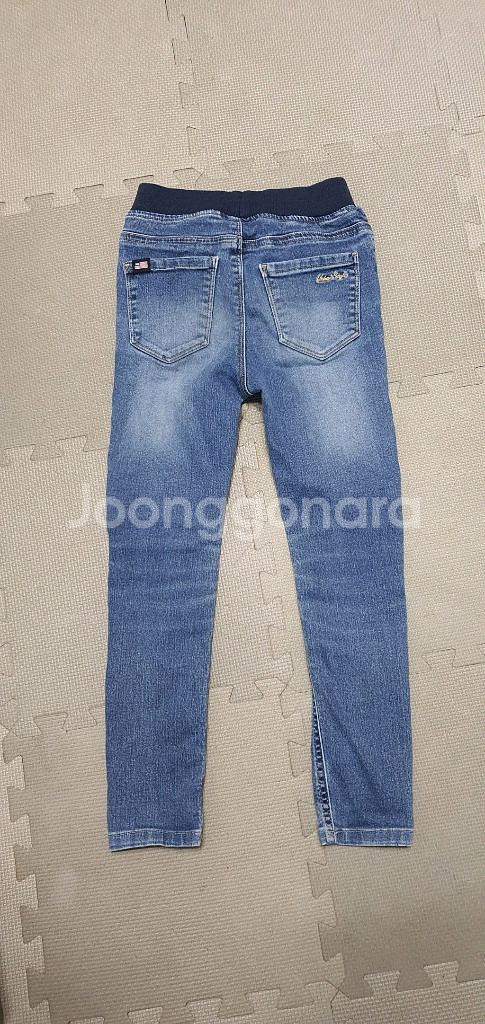 [120-130]여아바지 2벌일괄/치마레깅스+청바지--6