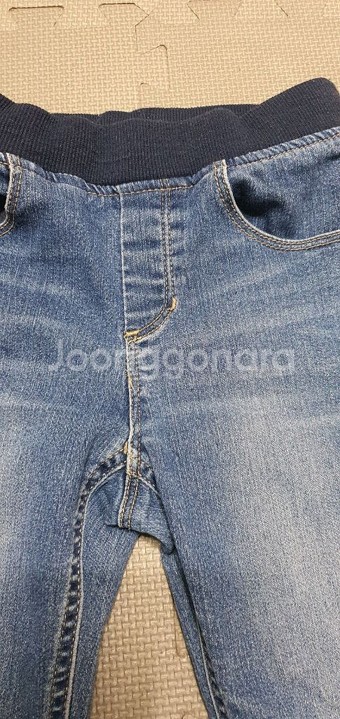 [120-130]여아바지 2벌일괄/치마레깅스+청바지--8