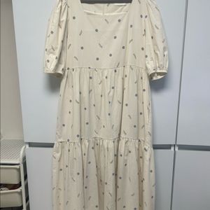 RE L리엘 꽃무늬 오버핏 원피스
