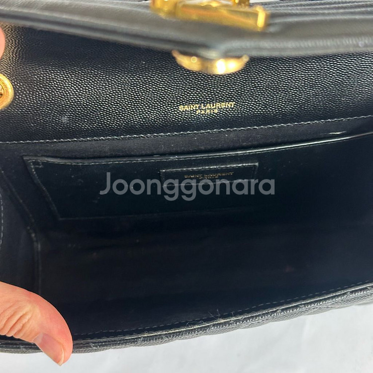 생로랑 엔벨로프 체인백 블랙 600185--6