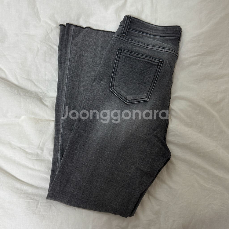 비바벨라 썸머 워싱 쿨 흑청 롱 부츠컷 데님팬츠 청바지--3