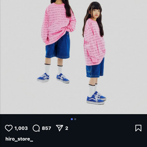 미착용) 히로 티셔츠 팬츠