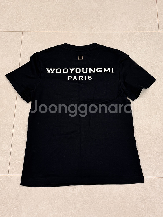 정품 우영미(WOOYOUNGMI) 반팔 블랙 34사이즈--0