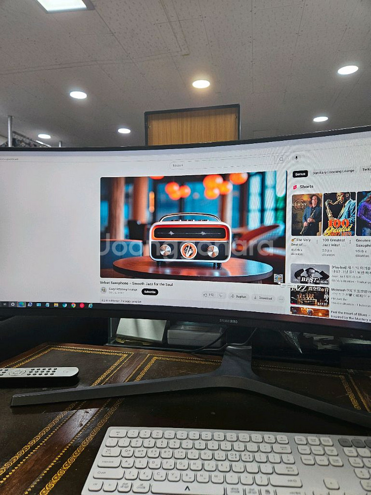 삼성 49인치 오디세이 커브드 모니터--0