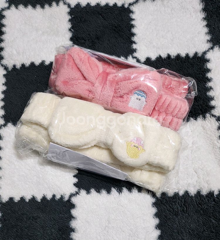 츠부라나히토미 오바케누 쿠지 이스터 헤어밴드 세안밴드--0