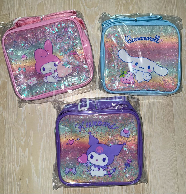 산리오 블링블링 크로스백 핸드폰 도시락 가방 새상--0